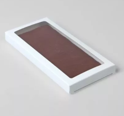 Коробка "под плитку шоколада 171*80*14", белый Изображение Коробка "под плитку шоколада 171*80*14", белый